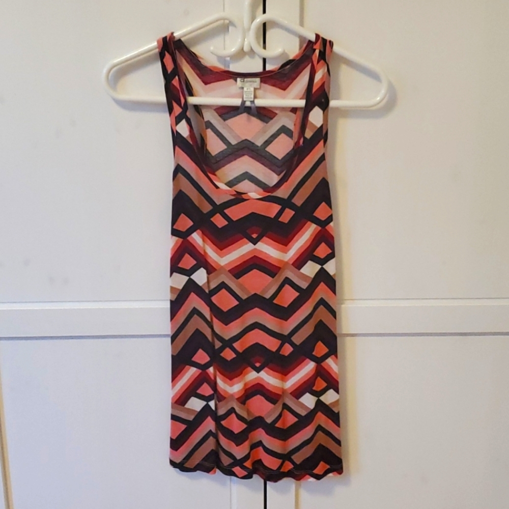 Pink geometric camisole - size small